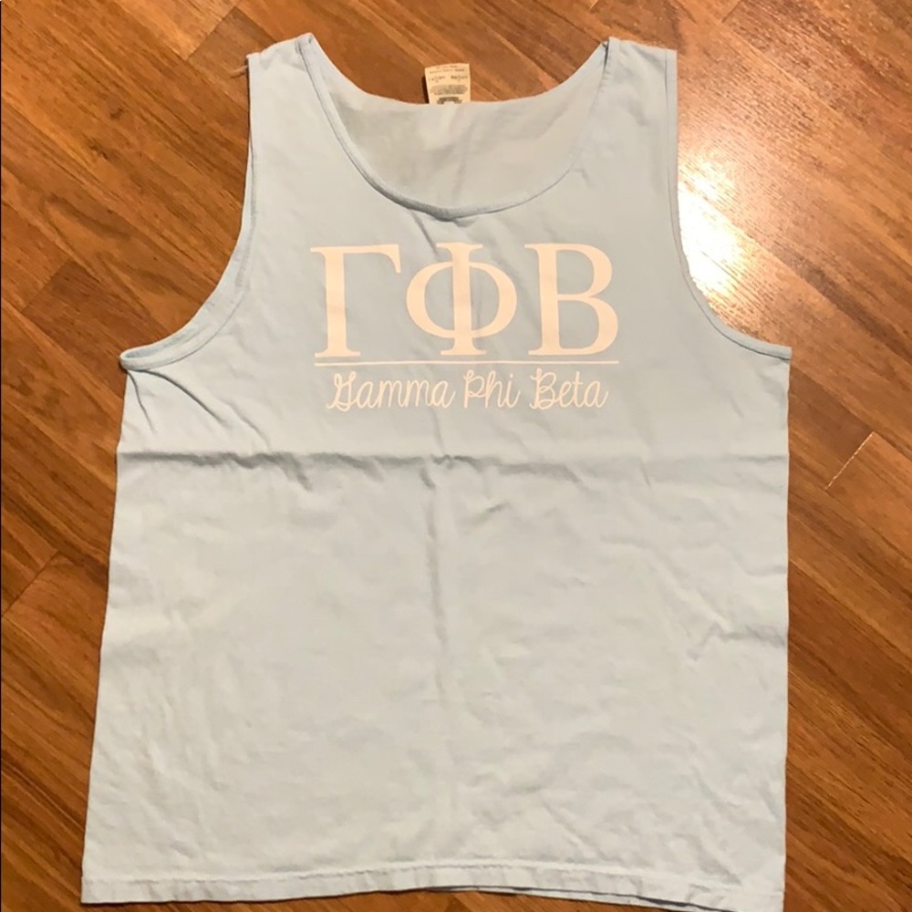 Large Gamma Phi Beta Chambray Tank